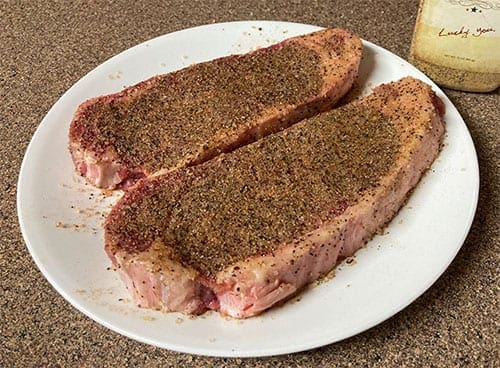 seasoned steaks