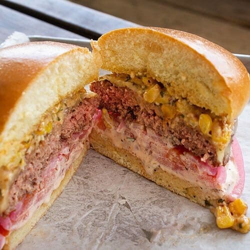 street corn burger