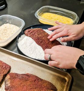 chicken fried steak dredging