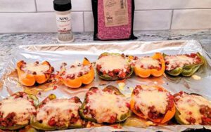 finished stuffed peppers