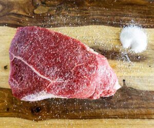 chuck roast and salt