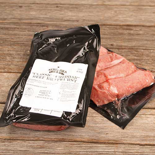 1 pkg (4) Classic + Cheddar Bratwursts